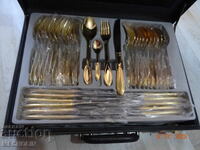 solingen SBS BESTECKE cutlery 23 K GOLD PLATED