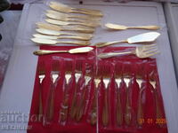 solingen SBS BESTECKE cutlery 23 K GOLD PLATED