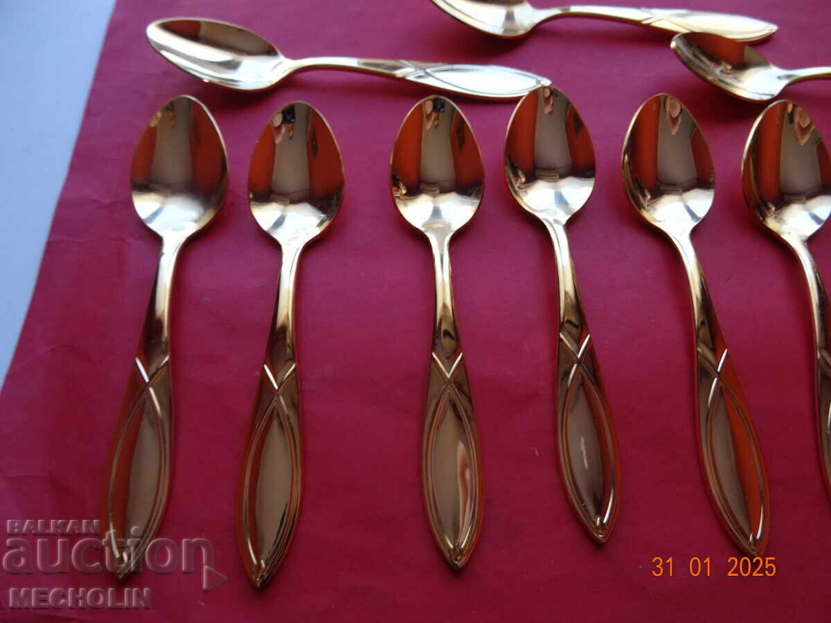 solingen SBS BESTECKE cutlery GOLD PLATED 23/24 K with price 122.00 BGN | € 62.38 solingen SBS BESTECKE cutlery GOLD PLATED 23/24 K with price 122.00 BGN | € 62.38