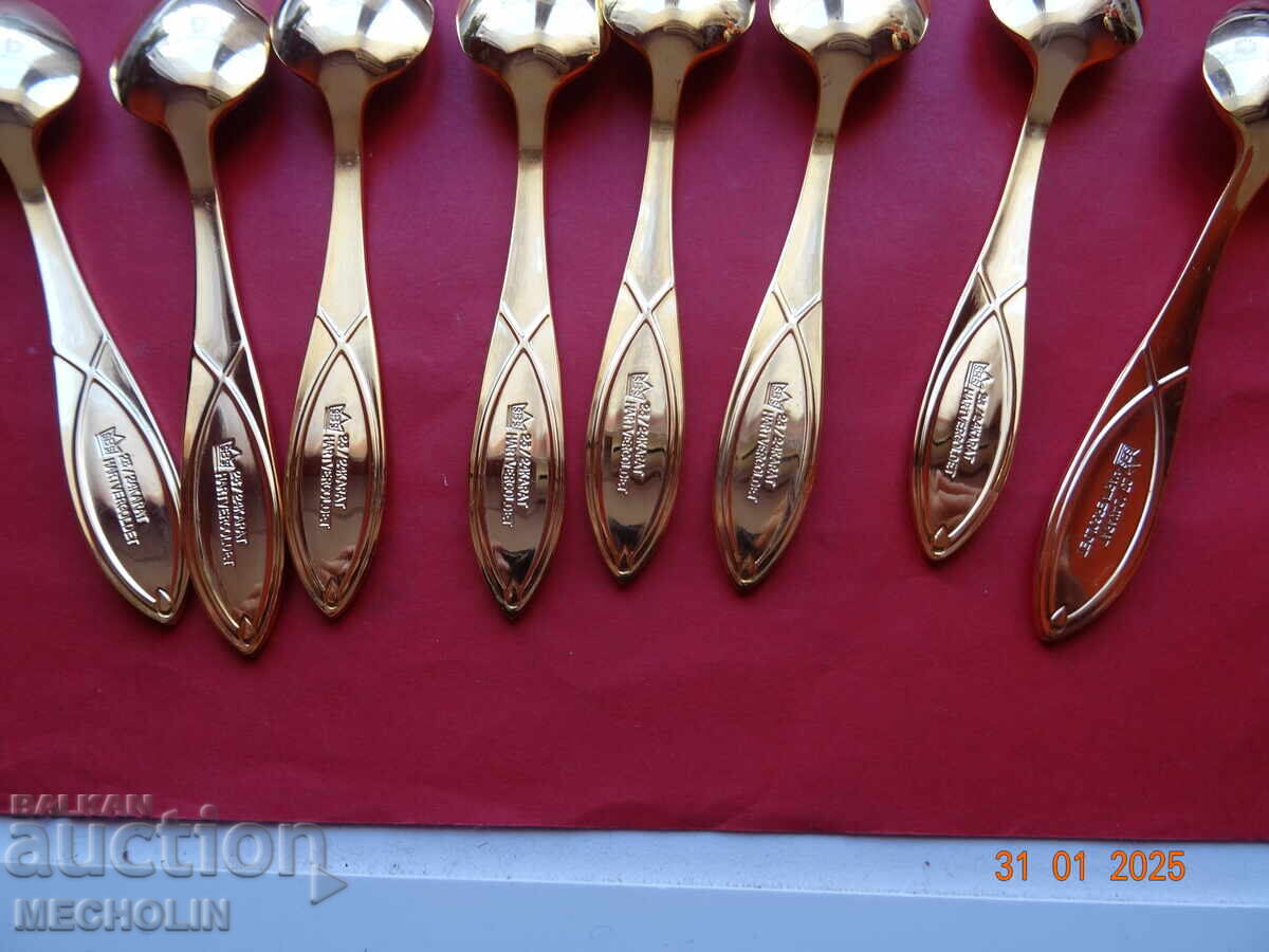 solingen SBS BESTECKE cutlery GOLD PLATED 23/24 K - 5 solingen SBS BESTECKE cutlery GOLD PLATED 23/24 K - 5