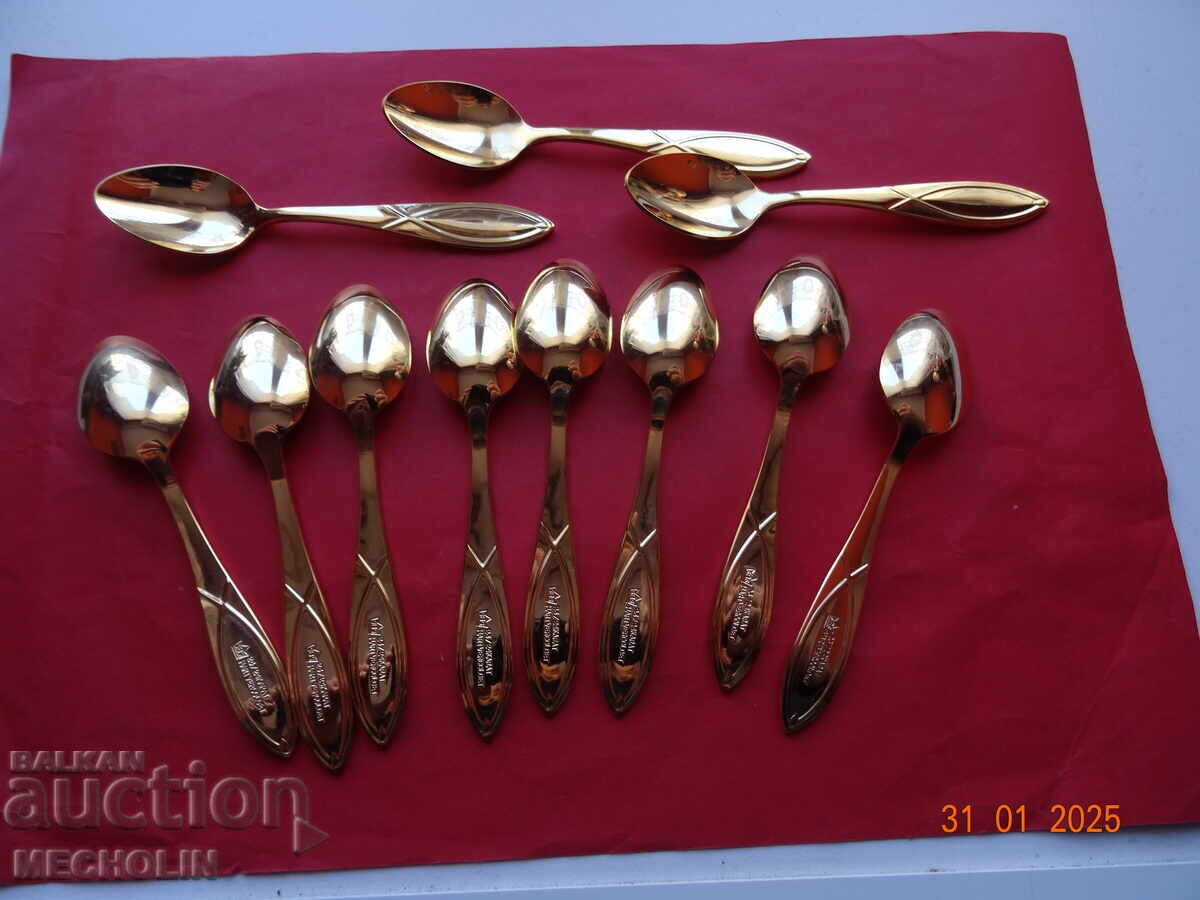solingen SBS BESTECKE cutlery GOLD PLATED 23/24 K - 7 solingen SBS BESTECKE cutlery GOLD PLATED 23/24 K - 7