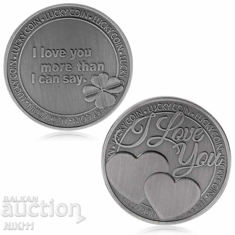 Κέρμα με την επιγραφή "Σ 'αγαπώ" με καρδιά και τριφύλλι, καρδιές με τιμή 13.00 BGN | € 6.65 Κέρμα με την επιγραφή "Σ 'αγαπώ" με καρδιά και τριφύλλι, καρδιές με τιμή 13.00 BGN | € 6.65