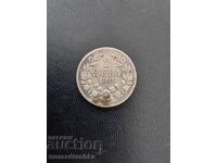 2 leva 1891, year, Silver