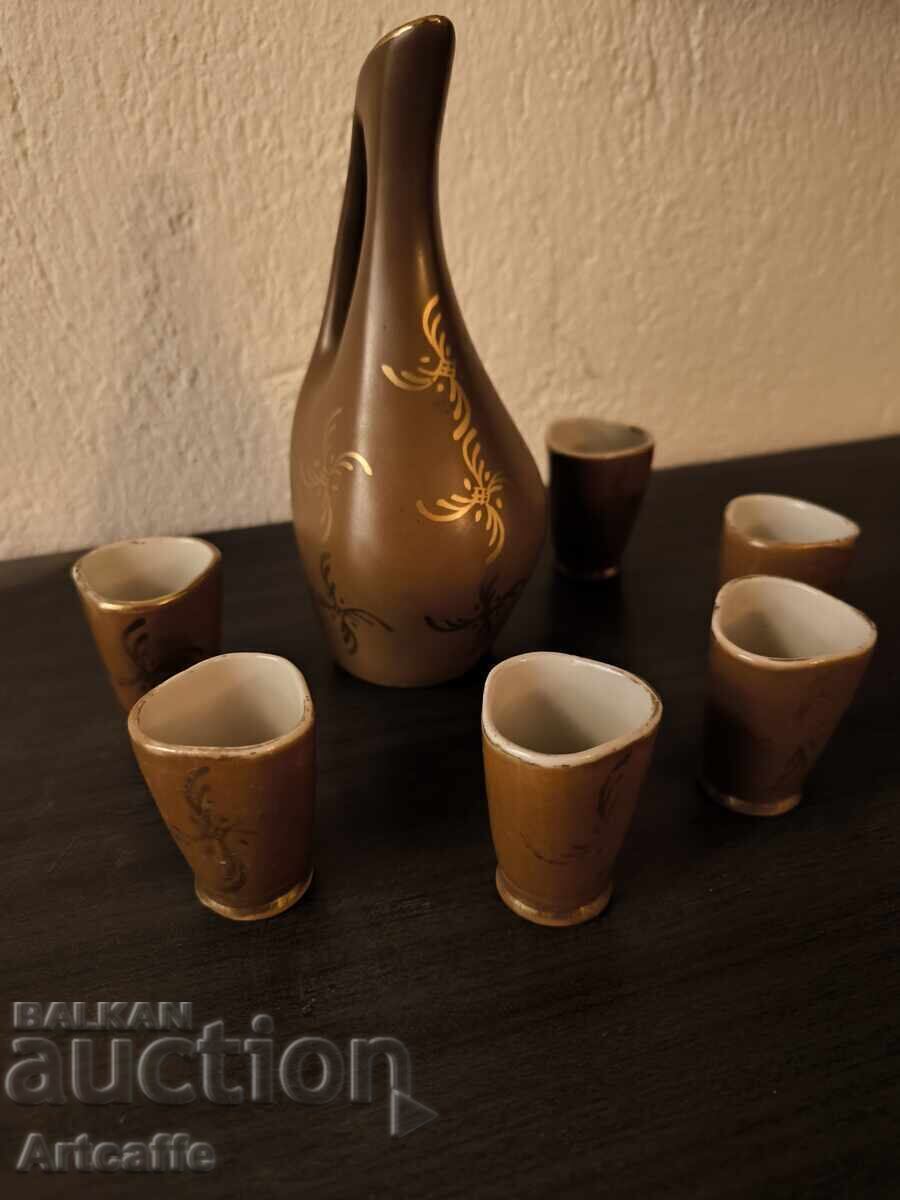 Auction Ceramic service for heated brandy Auction Ceramic service for heated brandy