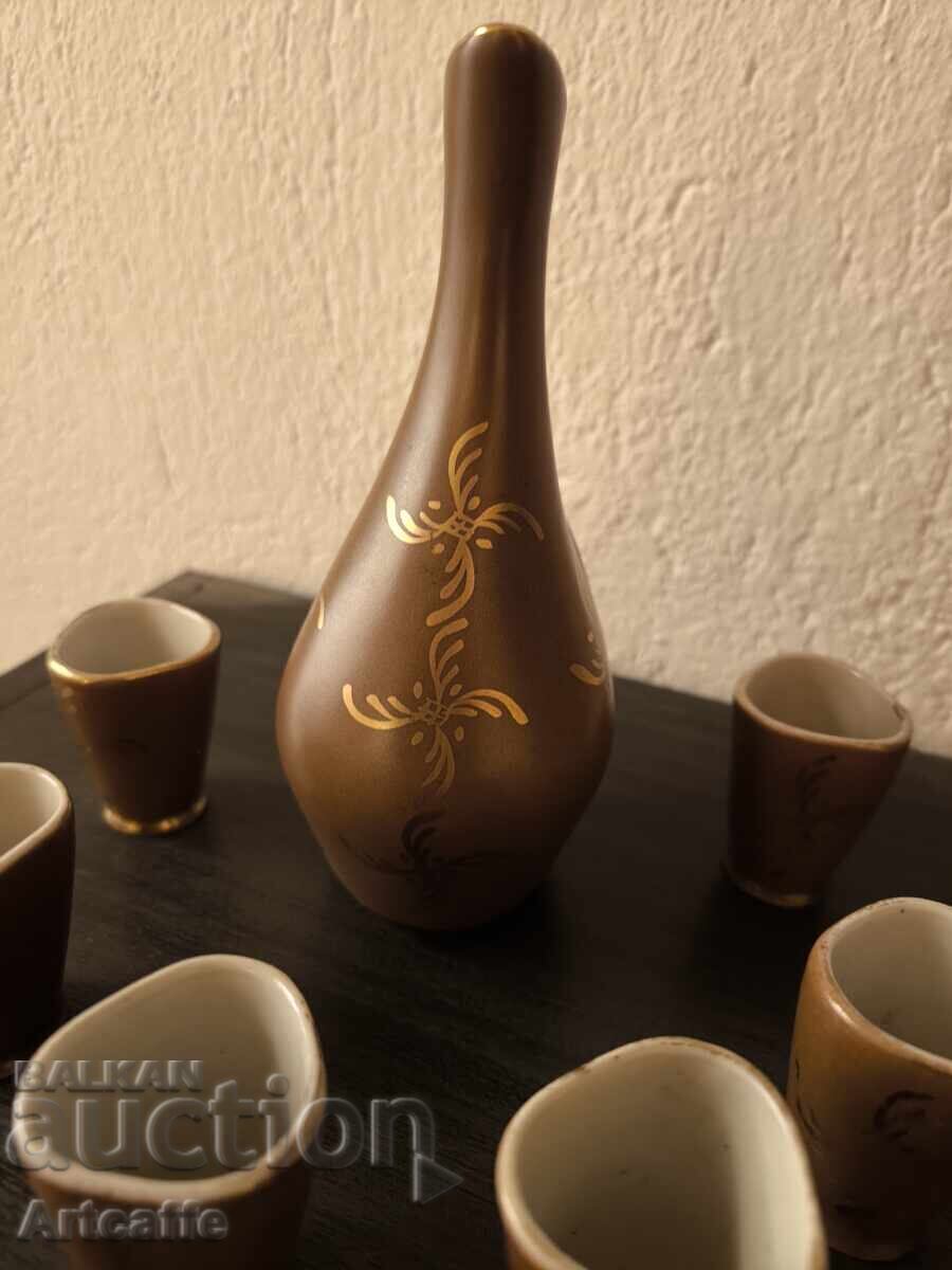 Ceramic service for heated brandy - 5 Ceramic service for heated brandy - 5