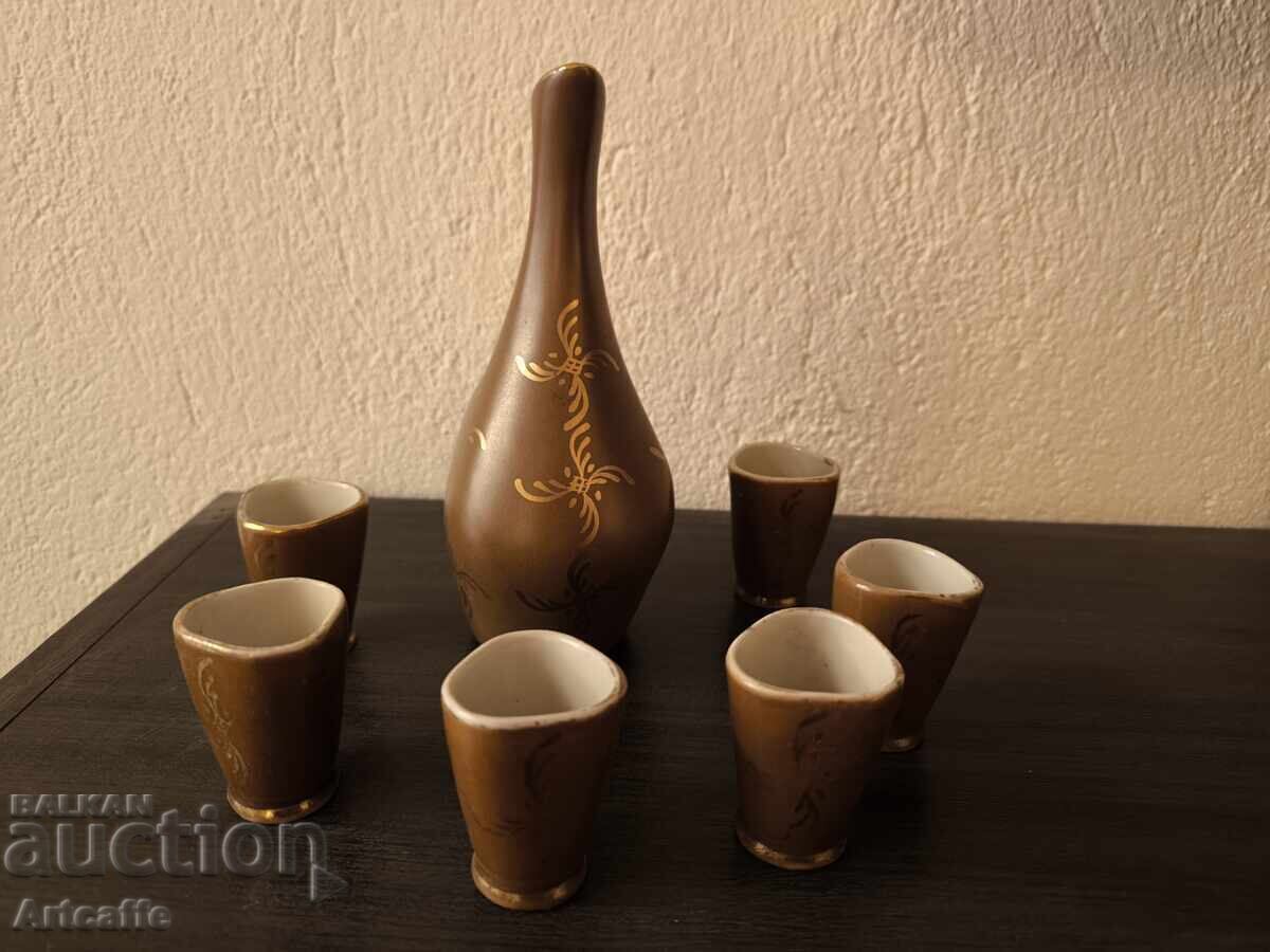 Ceramic service for heated brandy - 7 Ceramic service for heated brandy - 7