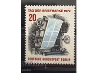 FRG-Berlin - Postage Stamp Day (1972) - MNH