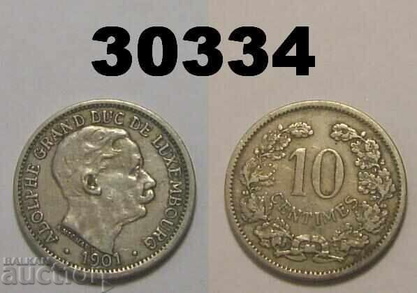 Luxembourg 10 centimes 1901 Luxembourg 10 centimes 1901
