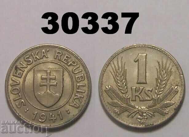 Slovacia 1 coroană 1941 Excelent