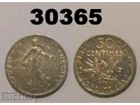 Franta 50 de centi argint 1909