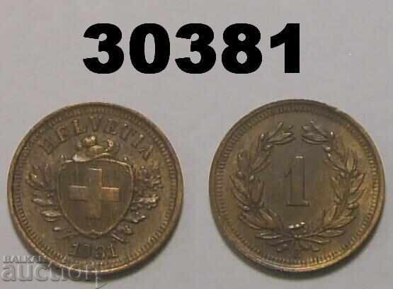Switzerland 1 Rapen 1931 Switzerland 1 Rapen 1931