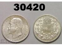 Bulgaria 50 stotinki 1913 silver