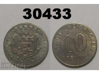 Zweibrucken 10 pfennig 1919 Monedă de urgență Germania