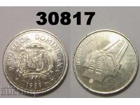 Dominican Republic 1/2 peso 1989