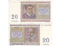 tino37- BELGIUM - 20 FRANC - 1956 - XF