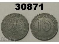 Germany 10 Pfennig 1940 G swastika