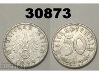 Германия 50 пфенига 1940 D свастика