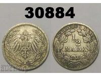 Germania 1/2 Marcu 1907 A argint