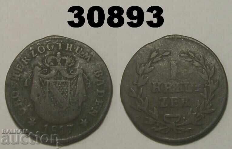Baden 1 Kreuzer 1817 Baden 1 Kreuzer 1817
