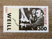 Germania - 100 de ani de la nașterea lui Kurt Weill...(2000) MNH