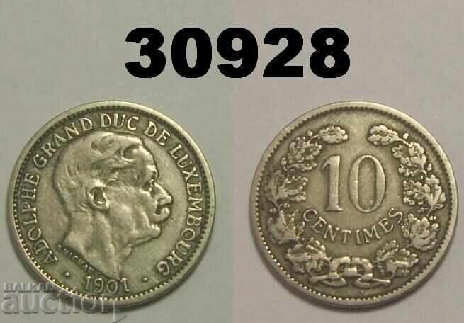 Luxembourg 10 centimes 1901 Luxembourg 10 centimes 1901
