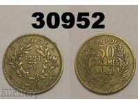 Tunisia 50 centimes 1921