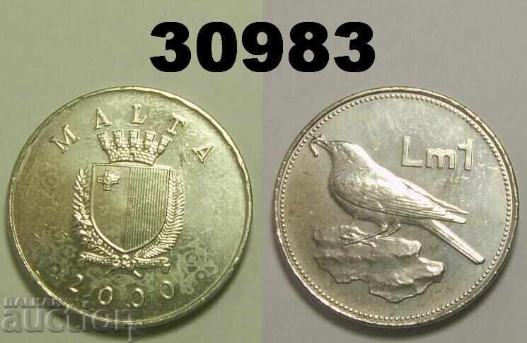 Malta 1 lira 2000 Malta 1 lira 2000