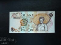 GHANA 5 CEDI 1977 NOU UNC