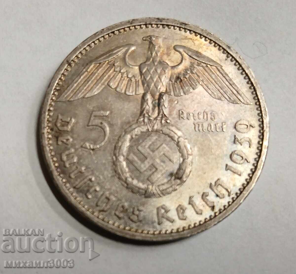 MONEDA DE ARGINT GERMANIA 5 MARCI 1939 MONEDA DE ARGINT GERMANIA 5 MARCI 1939
