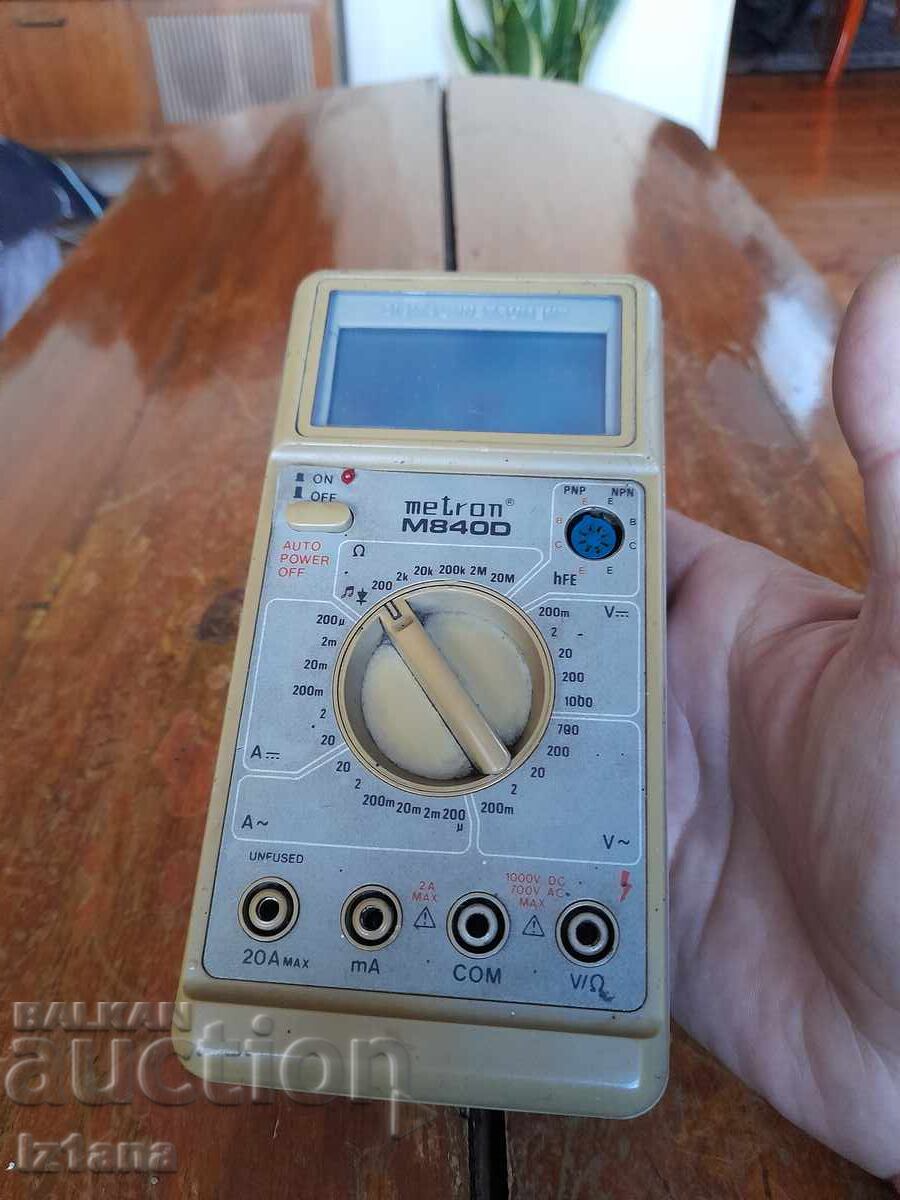 Old multimeter Metron M840D with price 55.00 BGN | € 28.12 Old multimeter Metron M840D with price 55.00 BGN | € 28.12