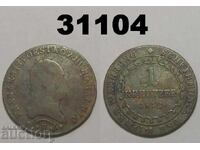 Austria 1 kreutzer 1812 B