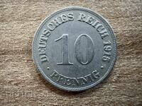 Germania - 10 pfennig (1915) - D