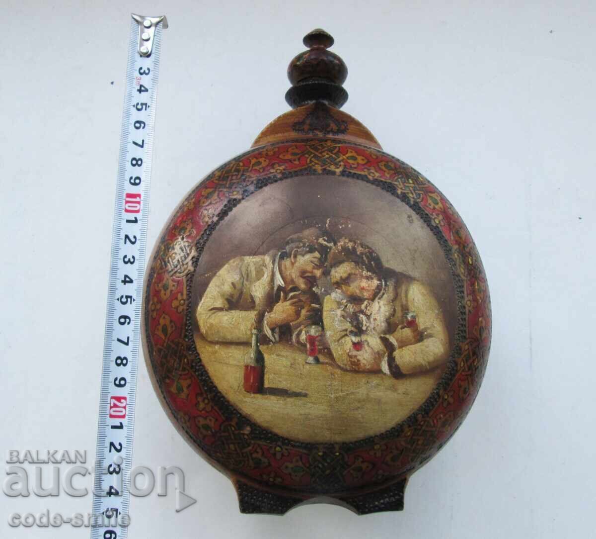 Old author's wooden box with oil paintings - 5 Old author's wooden box with oil paintings - 5