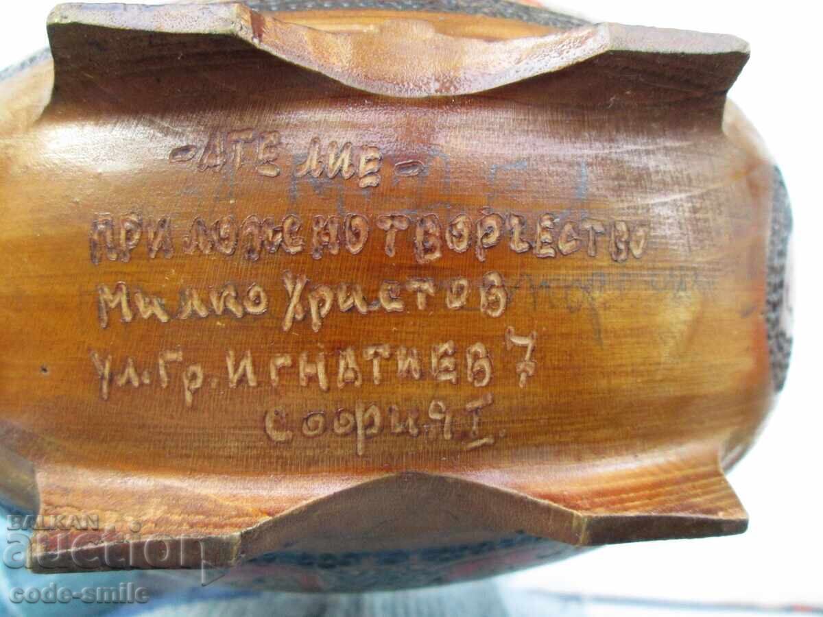 Old author's wooden box with oil paintings - 7 Old author's wooden box with oil paintings - 7