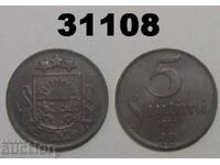 Notes Latvia 5 centimes 1922