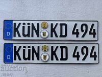 Registration numbers, plates