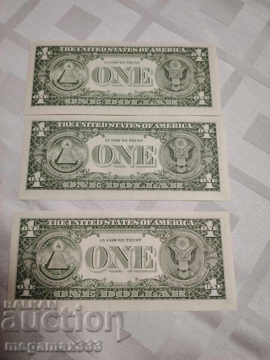 1 $ 1985 UNC with price 22.00 BGN | € 11.25