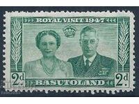 GB/Basutoland-1947-KG VI-Vizite ale familiei regale.,MLH