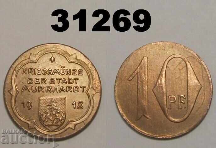 Murhardt 10 pfennig 1918 Notgeld Murhardt 10 pfennig 1918 Notgeld