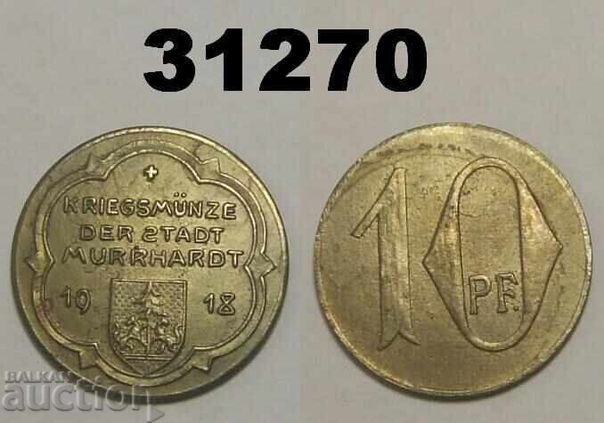 Murhardt 10 pfennig 1918 Notgeld Murhardt 10 pfennig 1918 Notgeld