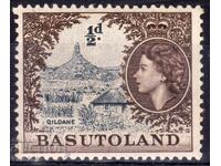 GB/Basutoland-1954-Редовна-QEII и изгледи от колонията,MLH