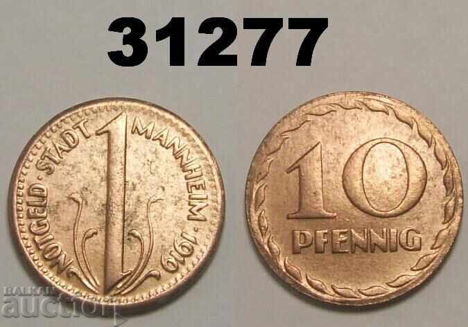 Mannheim 10 pfennig 1919 Notgeld Mannheim 10 pfennig 1919 Notgeld