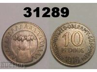 Moneda de urgență Goppingen 10 pfennig 1918