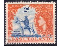 GB/Basutoland-1954-Редовна-QEII и изгледи от колонията,MLH