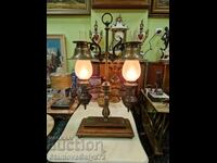 Great large antique table lamp