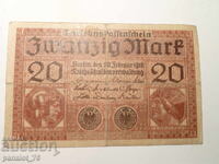 BANKNOTE 20 MARK 1918