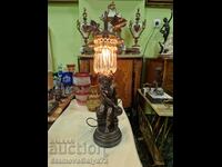 Wonderful antique figural table lamp