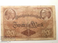 BANKNOTE 20 MARK 1917