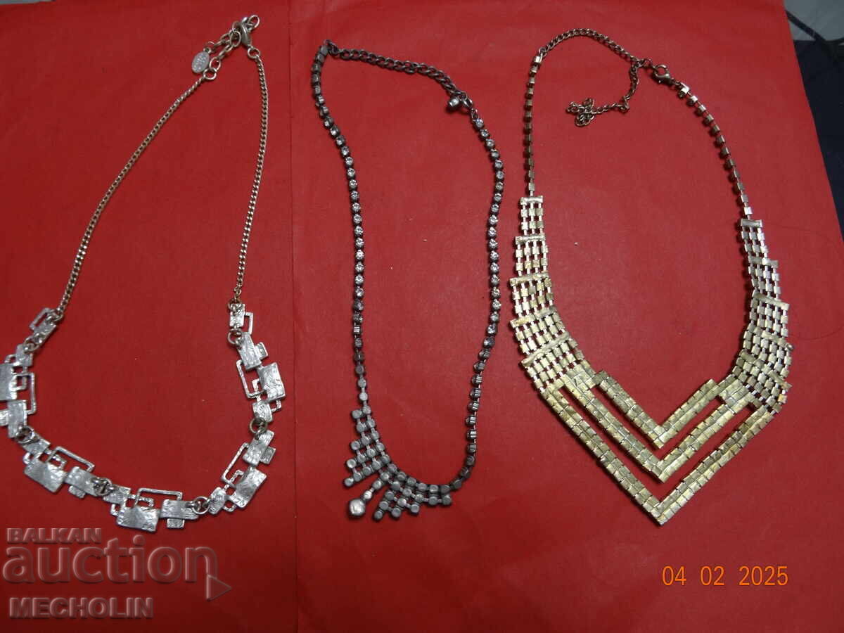 OLD NECKLACES JEWELRY LOT 1 - 6 OLD NECKLACES JEWELRY LOT 1 - 6