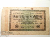 BANKNOTE 20000 REICHMARKS 1923